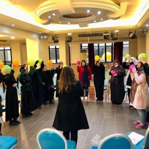 جلسة تفريغ نفسي في مبرة السيدة خديجة