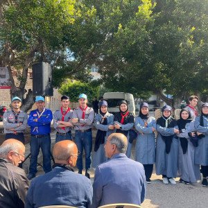 كشافة المبرّات تشارك في حفل ازاحة الستار عن النصب التذكاري للشهيد محمد الزيات