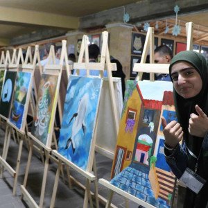 ثانوية الجواد والكاظم افتتحت معرض الفنون السنوي “فضاء الموهبة”