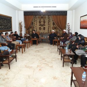 وفد مدرسة رسول المحبة في جبيل يزور العلّامة السيد علي فضل الله