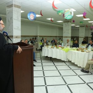 رعى إفطار مبرة الرضا(ع) في النبطية<br>فضل الله: الخارج يستغل ما حدث من نهب لفرض شروطه