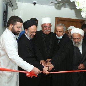 العلّامة فضل الله يفتتح قسم الرنين المغناطيسي في مركز التآخي- مشغرة
