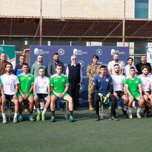 مباراة ودية لكرة القدم مع فريق الجيش اللبناني