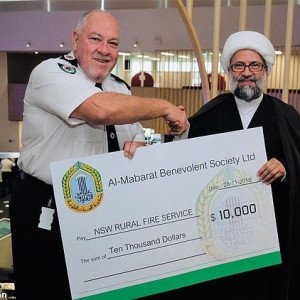 Prayers for our heroes: Australian Muslim group makes a huge cash donation to firefighters who bravely tackled deadly bushfires